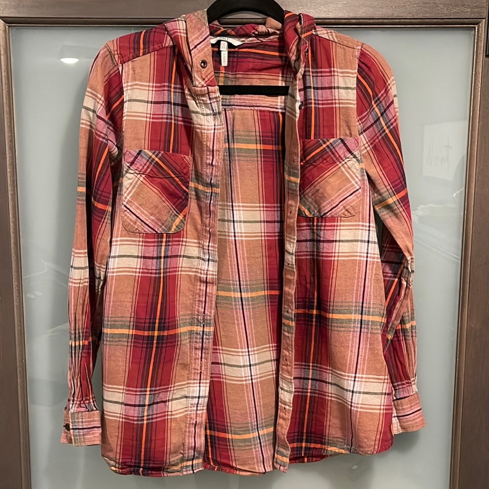 BKE hooded button up